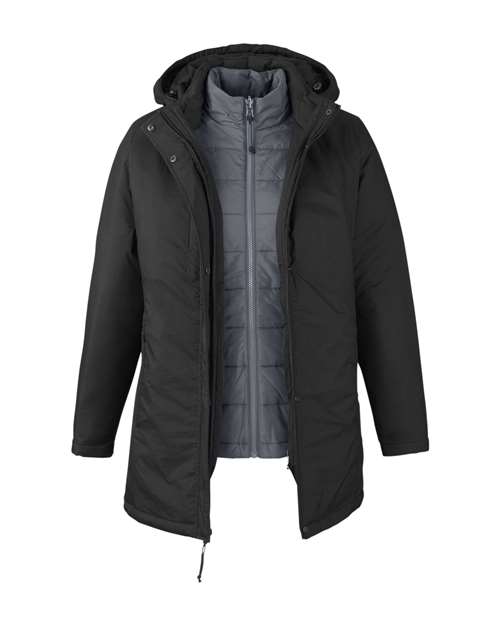CORE365 CE725W Women's Inspire 3-in-1 Jacket with Insulated Liner for custom printing in Montreal