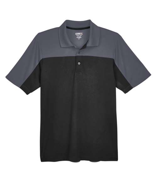 CORE365 CE101 Men's Balance Colorblock Performance Piqué Polo for custom printing in Montreal