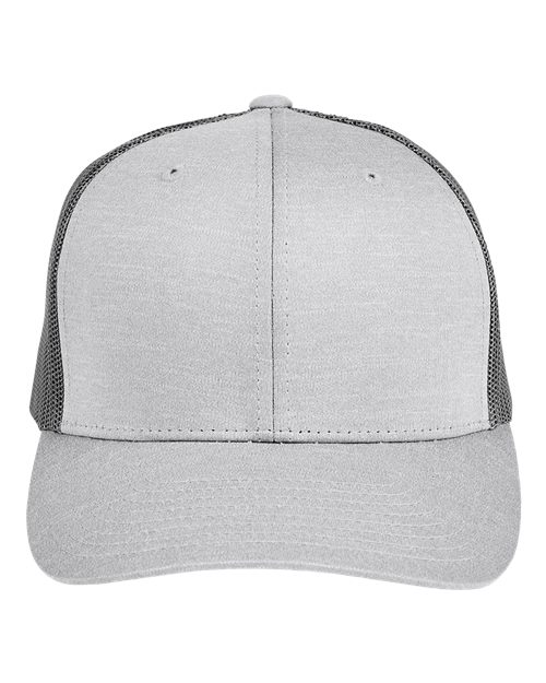 Team 365 TT802 Zone Sonic Heather Trucker Cap by Yupoong for custom printing in Montreal