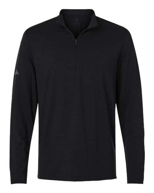 Adidas A708 Men's Textured Stripe Quarter-Zip Pullover for custom printing in Montreal