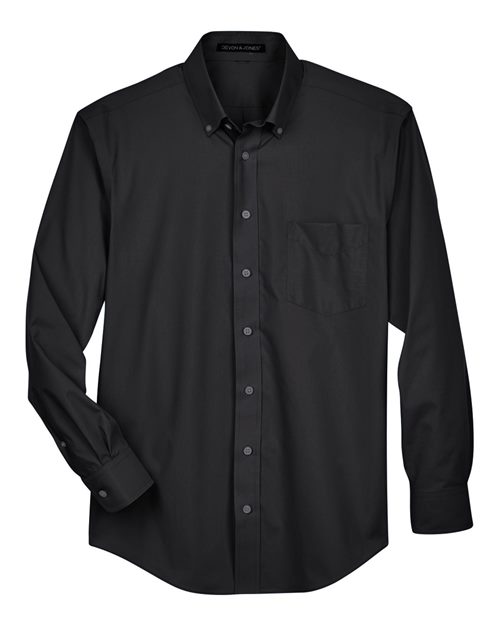 Devon & Jones D620 Men's Crown Collection® Broadcloth Woven Dress Shirt for custom printing in Montreal