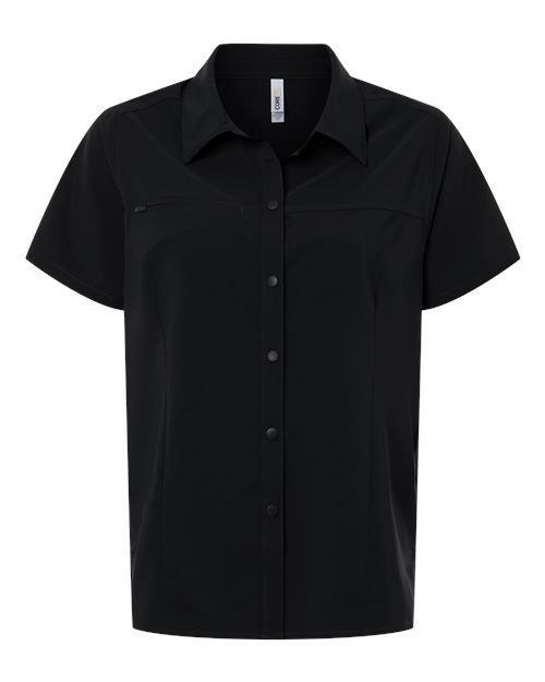 CORE365 CE520W Women's UltraUVP Shoreline Short Sleeve Staff Shirt for custom printing in Montreal