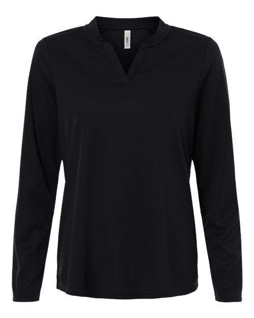CORE365 CE108LW Women's Nova Performance Long Sleeve Pique Polo for custom printing in Montreal