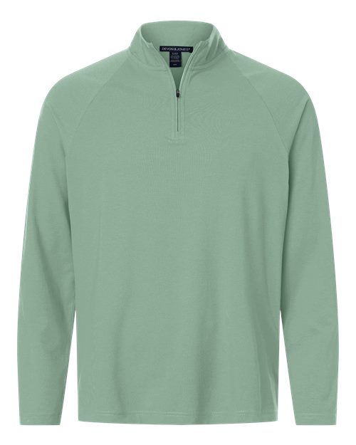 Devon & Jones DG402 Men's Seaton Pebble Textured Quarter-Zip Pullover for custom printing in Montreal