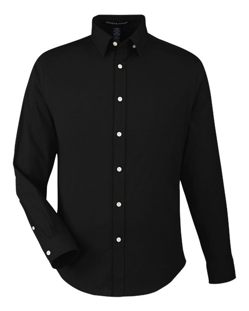 Devon & Jones DG505 Men's CrownLux Performance® Spencer Poplin Dress Shirt for custom printing in Montreal