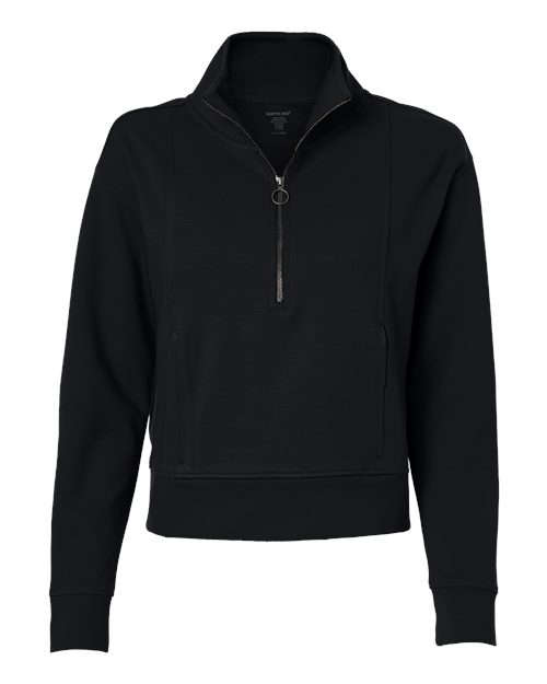 North End NE220W Women's Mantra Half-Zip Ottoman Pullover for custom printing in Montreal
