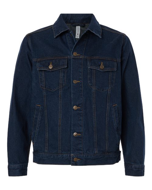 Harriton M75 Unisex Cooper Denim Jacket for custom printing in Montreal
