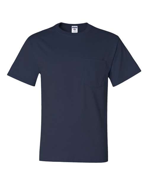 JERZEES 29MPR Unisex Dri-Power® 50/50 Pocket T-Shirt for custom printing in Montreal