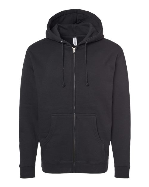 Independent Trading Co. IND4000Z Unisex Heavyweight Full-Zip Hooded Sweatshirt for custom printing in Montreal