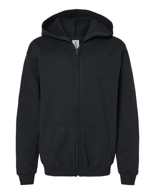 Gildan 18600B Youth Heavy Blend™ Full-Zip Hooded Sweatshirt for custom printing in Montreal