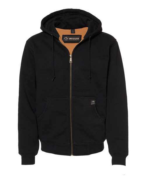 DRI DUCK 7033 Men's Crossfire Heavyweight Power Fleece Hooded Jacket with Thermal Lining for custom printing in Montreal