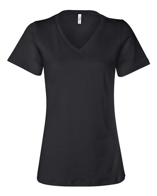 BELLA + CANVAS 6405 Women’s Relaxed Jersey V-Neck Tee for custom printing in Montreal