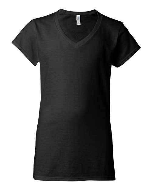 Gildan 64V00L Women's Softstyle® V-Neck T-Shirt for custom printing in Montreal
