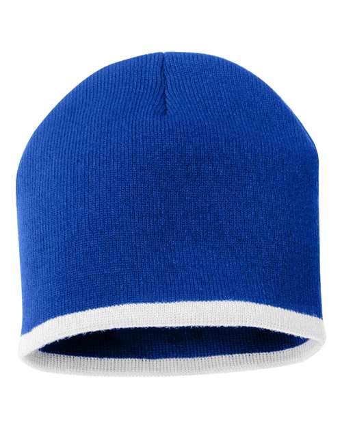 Sportsman SP09 8" Bottom-Striped Beanie for custom printing in Montreal