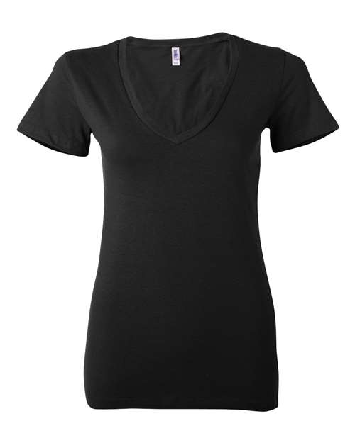 BELLA + CANVAS 6035 Women’s Jersey Deep V-Neck Tee for custom printing in Montreal