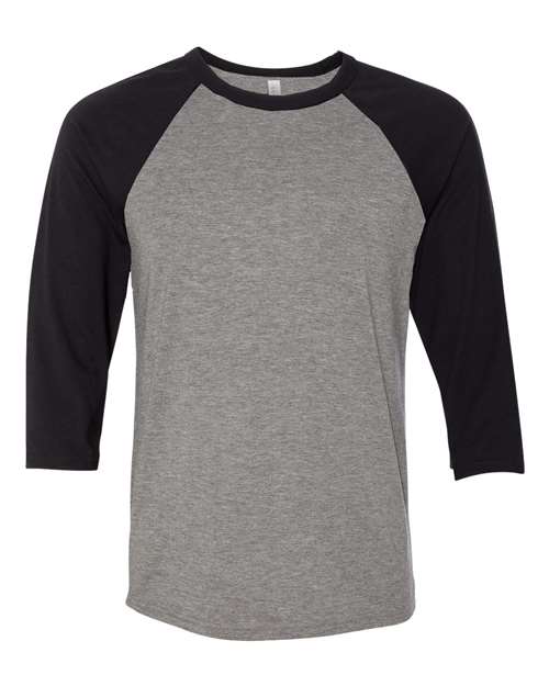 BELLA + CANVAS 3200 Unisex Three-Quarter Sleeve Baseball Tee for custom printing in Montreal