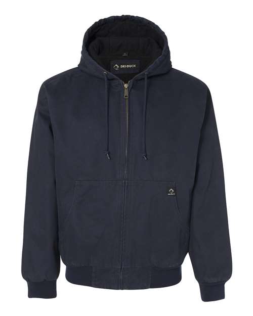 DRI DUCK 5020 Men's Cheyenne Boulder Cloth™ Hooded Jacket with Tricot Quilt Lining for custom printing in Montreal