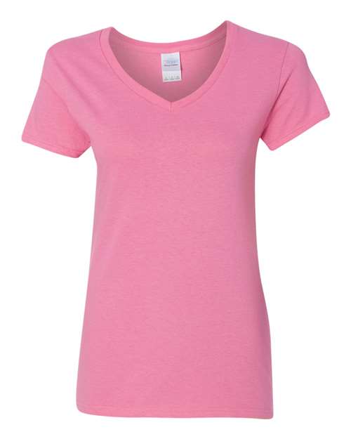 Gildan 5V00L Women's Heavy Cotton™ V-Neck T-Shirt for custom printing in Montreal
