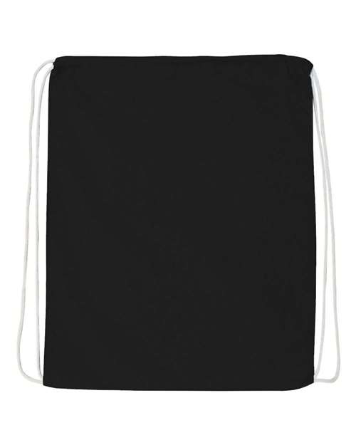 Q-Tees Q4500 Economical Cotton Drawstring Bag for custom printing in Montreal