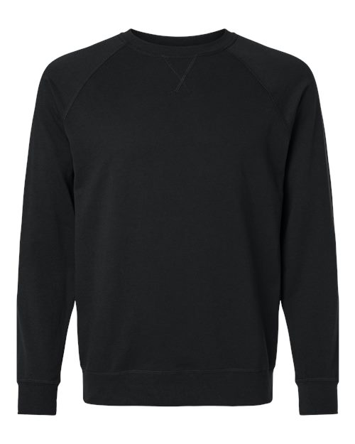 Next Level 9000 Unisex Laguna Raglan Crewneck Sweatshirt for custom printing in Montreal