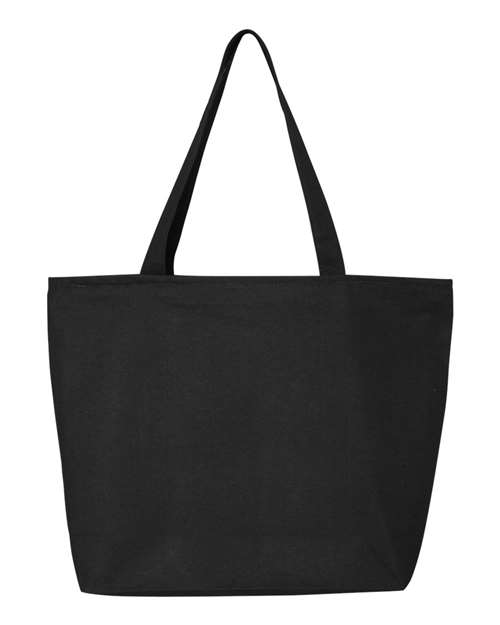 Q-Tees Q611 25L Zippered Tote for custom printing in Montreal