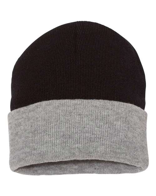 Sportsman SP12T 12" Color Blocked Cuffed Beanie for custom printing in Montreal