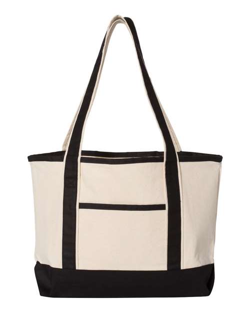 Q-Tees Q125800 20L Small Deluxe Tote for custom printing in Montreal
