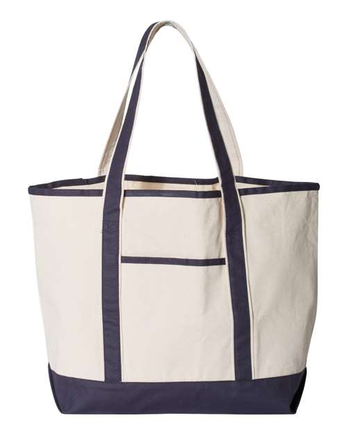 Q-Tees Q1500 34.6L Large Canvas Deluxe Tote for custom printing in Montreal