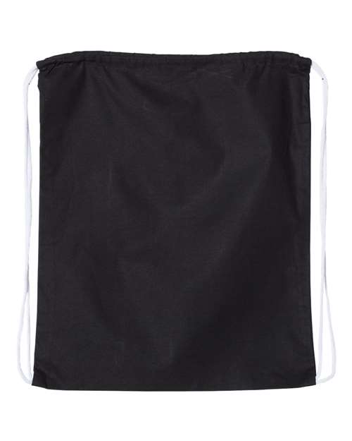 Q-Tees Q4500L Large Economical Cotton Drawstring Bag for custom printing in Montreal