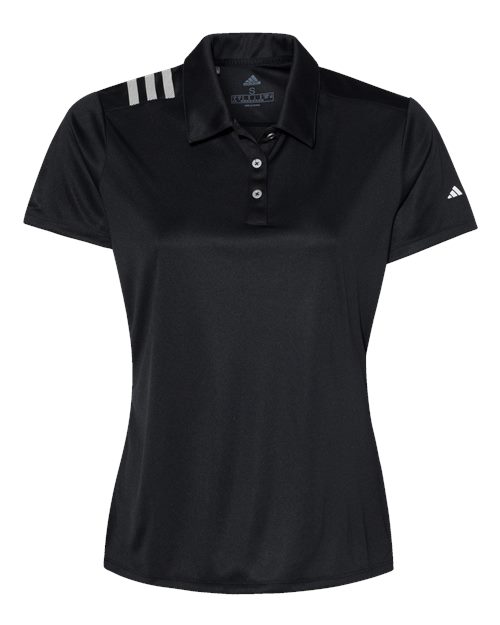 Adidas A325 Women's 3-Stripes Shoulder Polo for custom printing in Montreal