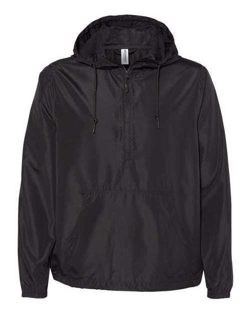 Independent Trading Co. EXP54LWP Unisex Lightweight Quarter-Zip Windbreaker Pullover Jacket for custom printing in Montreal