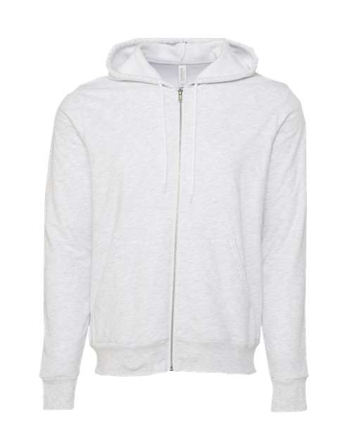 BELLA + CANVAS 3739 Unisex Sponge Fleece Full-Zip Hoodie Sweatshirt for custom printing in Montreal