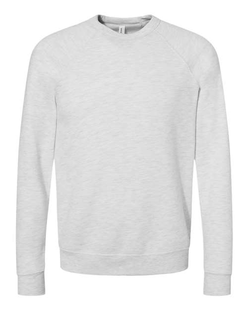 BELLA + CANVAS 3901 Unisex Sponge Fleece Raglan Crewneck Sweatshirt for custom printing in Montreal