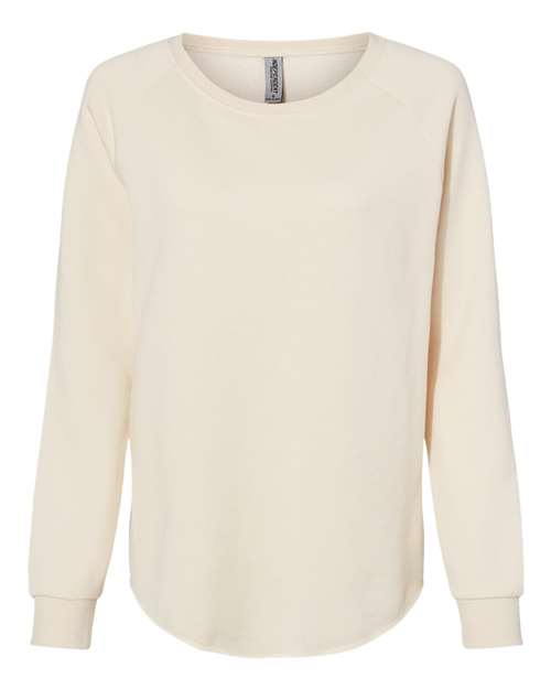 Independent Trading Co. PRM2000 Women's California Wave Wash Crewneck Sweatshirt for custom printing in Montreal
