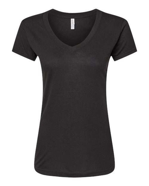 M&O 3542 Women's Deluxe Blend V-Neck T-Shirt for custom printing in Montreal