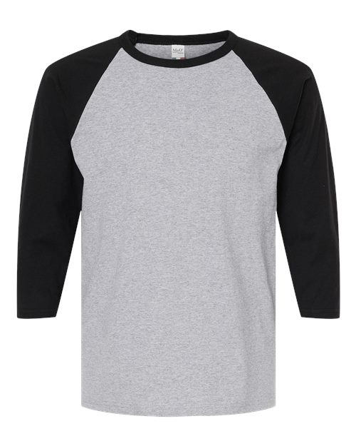 M&O 5540 Raglan Three-Quarter Sleeve Baseball T-Shirt for custom printing in Montreal