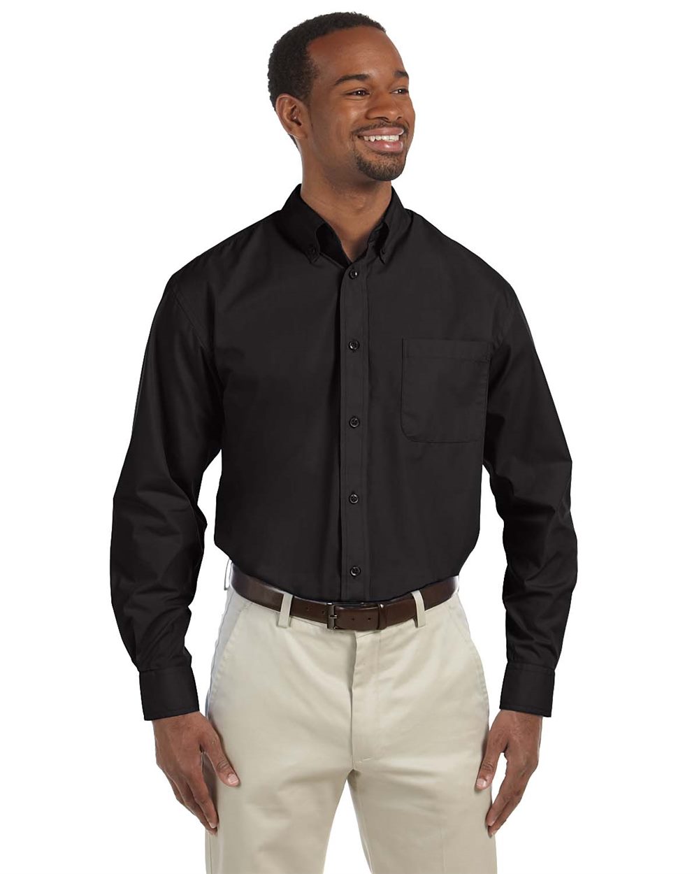 Harriton M510 Men's Essential Poplin for custom printing in Montreal